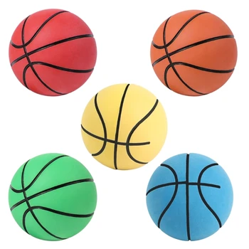 Мини-баскетболна топка за стрес, малка мека гумена баскетболна топка за преса за изцеждане на пране, за отстраняване на тревожно стрес, за парти, за училищната класна стая, Декор G99D