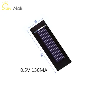 Мини-поли от слънчев панел 0,5 В 130МА за капака на вентилатора с ръчно изработени 