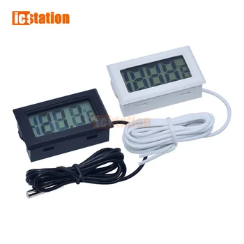 МиниЖКЦифровой термометър, Влагомер Температурата В помещението е Удобен Сензор за температура, влага Измервателни уреди Кабел