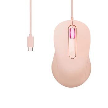 Мишка Type C, ергономична мишка, USB, C, 3 бутона с резолюция 1000 dpi, за игри и офис