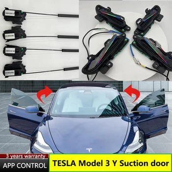 Модел 3 Y Електрически Автоматични Дръжки на Вратите С led За Tesla, Модел 3 2020 2021 2022 2023 Модел Y V7.0 Водоустойчив