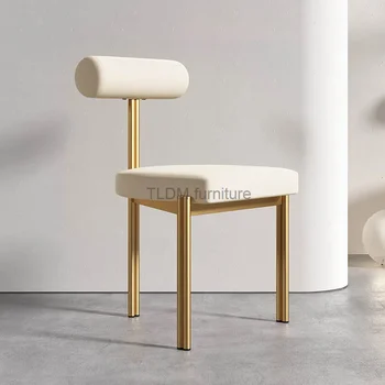 Модерен дизайнерски стол за хранене от луксозни тъкани, кухненски кът стол в минималистичном стил, хол очаквания, мебели за дома Mobili Per La Casa