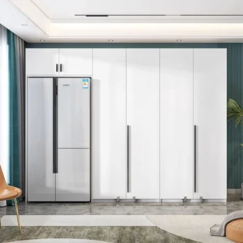 Модерен минималистичен Бюфет, вграден стенен гардероб, шкаф за домашна кухня, вграден шкаф за хладилник, шкаф