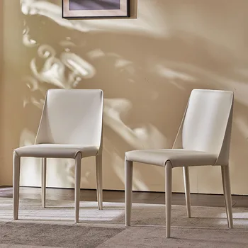 Модерни и красиви трапезни столове Луксозна всекидневна в скандинавски стил и Модерни трапезни столове Реколта бежово шезлонги Salle Manger Мебели за дома