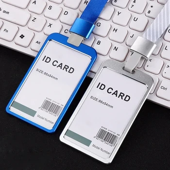 Модна корица за визитки, женски притежателите на визитни картички с името работа от алуминиева сплав, Бизнес работна карта, идентификационен иконата, държач за дантела, метални чанти, чанта за носене