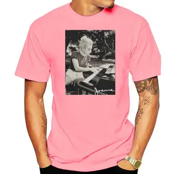 Мъжки t-shirt LADY GAGA със снимка Джоан Пиано, черни мъжки готини тениски, потници