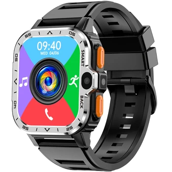 Мъжки смарт часовници 4G Android с вашата СИМ-карта, Wi-Fi, двойна камера, Google Play, GPS, умни часовници с честота на сърдечните съкращения 2,03 инча, 800 mah, NFC часовници