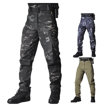 Мъжки Тактически панталони за спорт на открито, Непромокаеми Панталони-карго Ripstop Militar, по-Леки Работни панталони EDC за туризъм