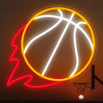 Неонови надписи за баскетбол в ръгби, Футболните неонови надписи, за стенен декор, светещи табели, неон led табела, Загорающаяся знак
