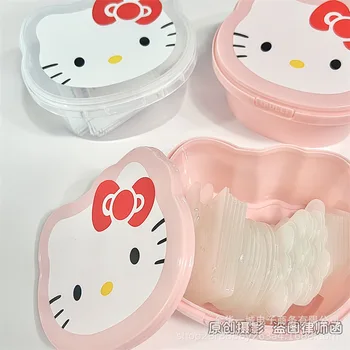 Нов Cartoony коте Kawaii Sanrio Сладък Кутия за съхранение на Десктоп Офис консумативи Кутия за сортиране на различни Продукти Капак Кутии за опаковане на десерти