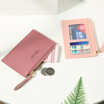 Нов портфейл, чанта за карти, дамска чанта, просто модерен класически однотонная чанта с цип, женски Instagram explosion