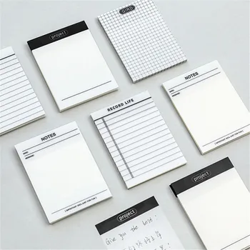 Нов преносим прозрачен бележник за водене на записки на 50/80 листове, тетрадка за планиране, канцеларски материали, Ученически пособия