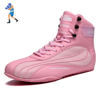 Нова борцовская обувки, мъжки и женски професионални боксови обувки, улични мини борцовские обувки, луксозни маратонки, боксови
