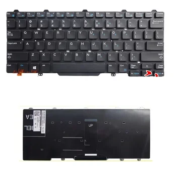 Нова клавиатура за лаптопа в САЩ за DELL Latitude E5450 E5470 E7450 E7470 Без клавиатура с подсветка