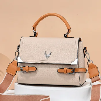 Нова чанта през рамото си през 2024 г., луксозна дизайнерска чанта, дамски чанти, модни универсална чанта, подобрена текстура, лесна чанта