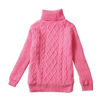 Нови есенно-зимни възли пуловери за момчета и момичета, модни памучен детски дрехи, поло за тийнейджъри, долната риза от 1 до 16 години