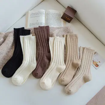 Нови Зимни Чорапи Дамски Кашмир Вълна Изолирана От Дамски Чорапи Сокс Японската Мода Harajuku Обикновена Топли Дълги Чорапи