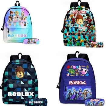 Нови продукти от 2 теми, нова мультяшная играта Roblox, училищен чанта за началното и средното училище за момчета и момичета, училищна чанта от аниме-анимационен Mochila