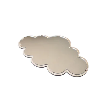 Огледало във формата на облак Акрилни Огледално Орнаменти във Формата На Облак Сладък Домашен Декор ръчно изработени Неизбежно Украса за общежития Грим