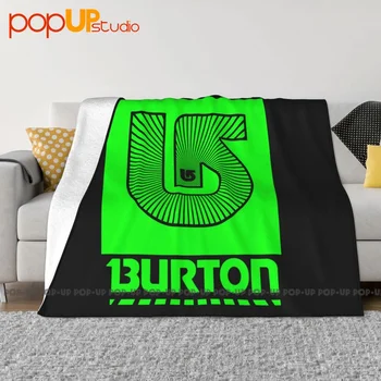 Одеало Burton Snowboarding Green с логото, Фланелевое всесезонное одеяло за къмпинг