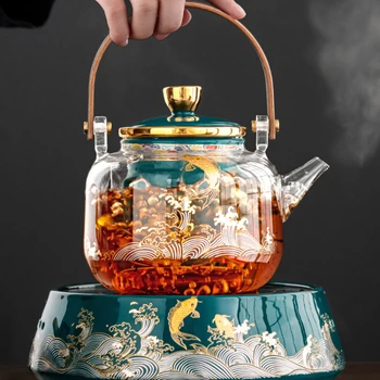 Околна готварска печка, кана за чай, определени комбиниран стъклен чайник домакински автоматична парна чайница чайник електрически керамичен котлон