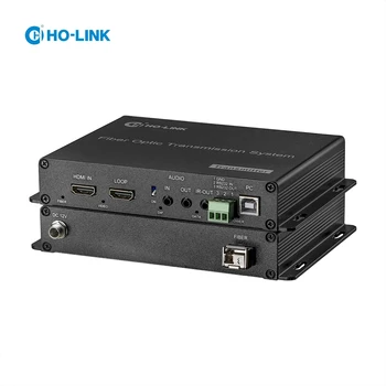 Оптичен преобразувател на ХО-LINK RS232 EDID USB KVM 10 км 4k при 30 Hz коаксиально-fiber