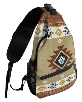 Отличителни чанти с тотем на племето Югозападна Америка в стил бохо за жени и мъже, водоустойчиви торбички-незабавни посланици, пътна спортна чанта през рамо с едно рамо