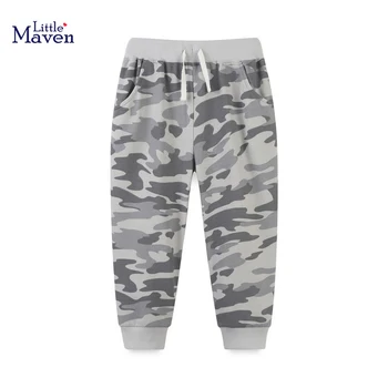 Панталони за момчета Little maven, детски памучни панталони камуфляжного цветове, модни детски спортни панталони за дрехи за малки момчета
