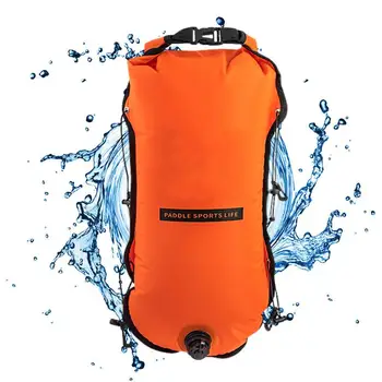 Плаваща шамандура Float Swim Bubble Bag 30Л Високо Видими Ultralight Надуваем Компактен Здрав Плувен Шамандура с плувен балон за съхранение