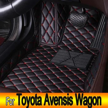 Подложка За Toyota Avensis Wagon T270 2009 ~ 2018 Автомобилни Постелки С Опазването От замърсяване на Луксозни Кожени Подложки Tapets Para Carro Carpet Автомобилни Аксесоари