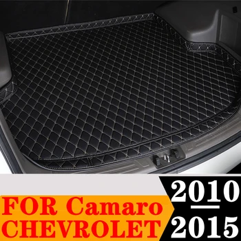Подложка за багажник на кола Sinjayer При всякакви метеорологични условия, автомобилен заден багажник, подложка за съхранение на багаж, килим с високо борда, карго подложка, подходяща за Chevrolet Camaro 2010 11-2015