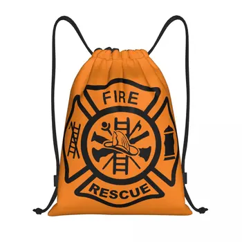 Пожаро-спасителен раница на съвсем малък за пожарникари, Жени, мъже, раница за фитнес, преносима чанта за пожарникари, чанта за пазаруване