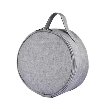 Преносима чанта за съхранение на Многофункционална ударопрочная кръгла косметичка с дръжка, здрава водоустойчива чанта за съхранение при пътуване, къмпинг