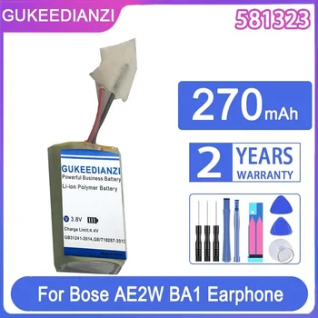 Преносимото Батерия GUKEEDIANZI 581323 2 линии (AE2W) 270 ма за слушалки Bose AE2W BA1