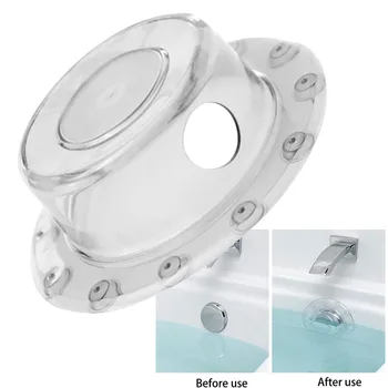 Прозрачна капачка за източване за баня от PVC, защита от преливане, накрайник за кабина за баня, добавете допълнителни инча вода за подгряване на вана В банята