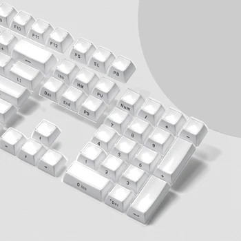 Прозрачна капачка за ключове XVX Jello със странична печат OEM-профил, кристално чисти капачки за ключове за механична клавиатура Cherry Gateron MX Swiches