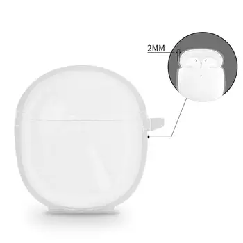 Прозрачни калъфи за слушалки VivoTWS Нео Рецептори Shell от TPU, прозрачна стилна защитния капак, калъф за съхранение на безжични слушалки BT