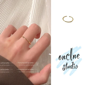 Прости пръстени с кръгла регулируем отвор за жени