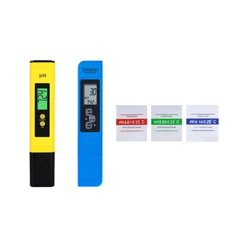 Разход на измерване PH и TDS 0,05 Ph, висока инжекция дръжка за измерване на PH и 3-в-1 TDS / ЕО / Термометър за хидропонно/домашна питейна вода