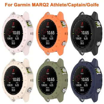 Рамка Безеля за часовници на Garmin MARQ2 Спортист/Капитан/Голфър Смарт гривна във формата На Миди Защитни Фолиа за екрана Калъф за Garmin MARQ 2 Case