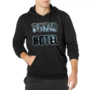Свободни качулки с надпис Tokio Hotel с надпис Унисекс, Всекидневни пуловер рок-група, hoody с качулка, Есенни эстетичные Класически качулки Плюс Размер 4XL 5XL