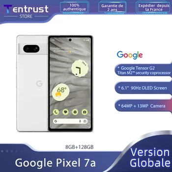 Смарт телефон с 6,1-инчов OLED екран и 64-мегапикселова с двойна камера Google Pixel 7a Google Tensor G2 Титан M2™ Security Coprocessor