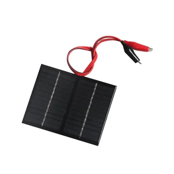 Соларен Панел-12V 1.5 W с Клипс За Зареждане на Акумулаторни Системи Поликристаллическая Соларен Панел за Малки Електроуреди