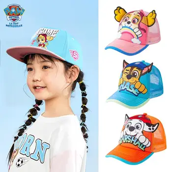 Солнцезащитная шапка Paw Патрул с шарките на Марио и Sonic, лятна бейзболна шапка с крем, красиви уши, регулируеми ежедневни шапки, подаръци за момчета и момичета.