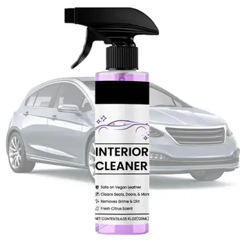 Средство за почистване на кожата на кола Auto Interior Cleaner 120 мл Течност за почистване на автомобилни седалки Почистващо средство за ремонт на салона Leather Cleaner
