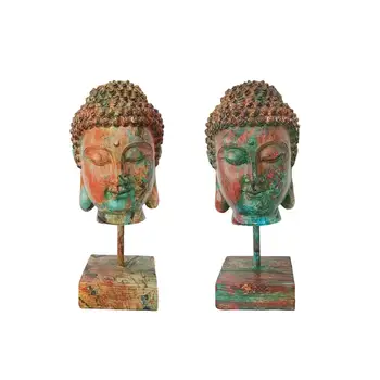 Статуята на главата на Буда в Тайланд, будистка статуя, 9-инчов скулптура с орнаменти от смола