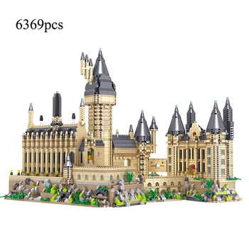 Строителни Играчки 6369шт, Микромагический Средновековен Замък, Модел Строителни блокове, Изграждане на градски Тухли за деца, Играчки за възрастни, С подарък