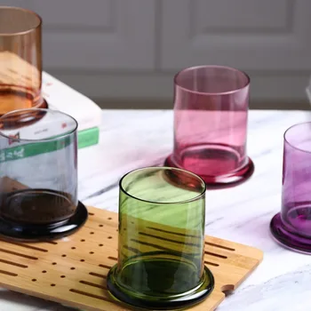 Стъклен буркан за съхранение 8 цвята Витрина за хранителни растения със Стъклен капак, за свещи, Цветя на Вечния Живот Свещ в Стъклена банка Украса спални