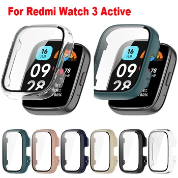 Стъкло корпус КОМПЮТЪР за умни часа Xiaomi Redmi Watch 3 Active защитно фолио за екрана, калъф-броня за Redmi Watch3Active/Watch Lite 3
