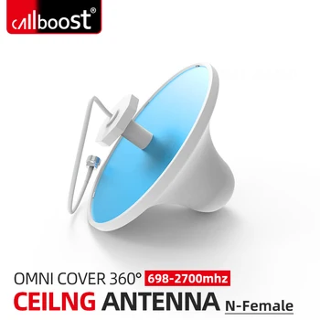 Таванна Антена Callboost Omni GSM 2G, 3G, 4G Усилвател на Сигнала 5dBi Антена на 360 ° Делото 698-2700 Mhz За Усилвател на мобилен оператор N-female